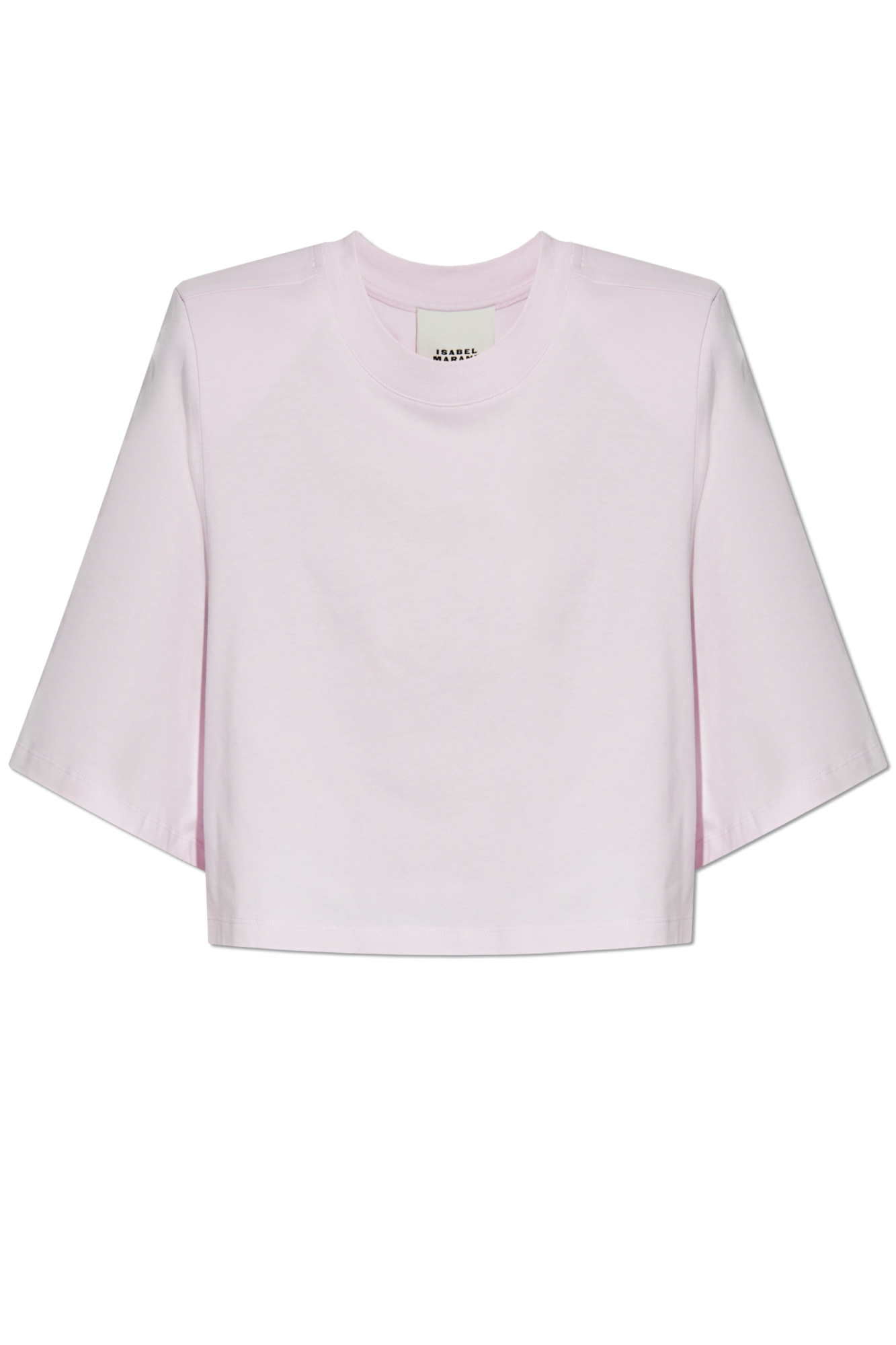 Tシャツ・カットソー Isabel Marant FW25 ZAELY CROPPED TEE (TS0204FAA1N41I 20WH) Zaely cropped cotton jersey T-shirt in white - Isabel Marant